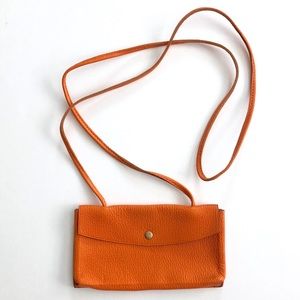 Serge Amoruso Bags - Serge Amoruso Paris Orange Leather Crossbody Bag Serge Amoruso Bags - Serge Amoruso Paris Orange Leather Crossbody Bag